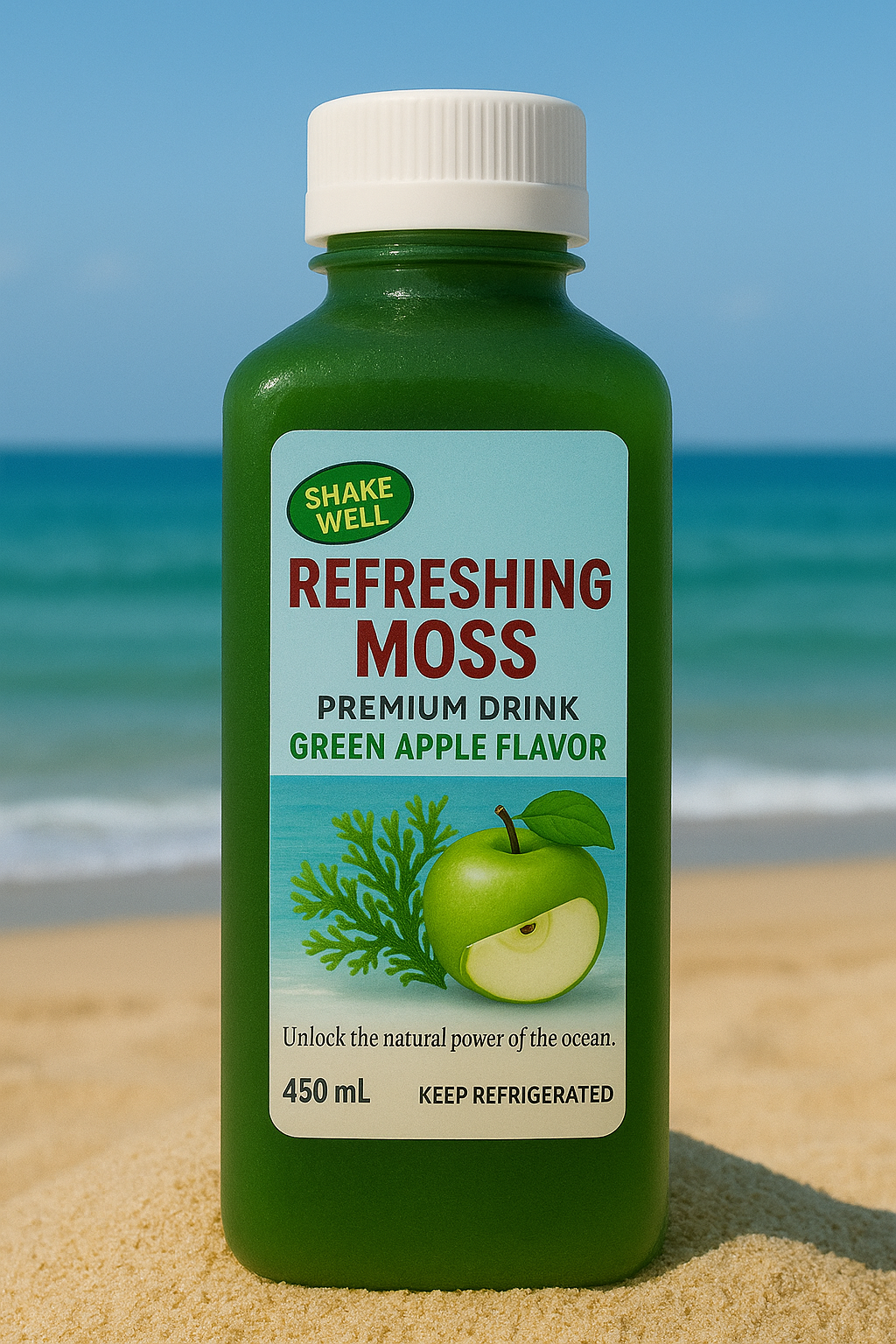 Refreshing Moss Green Apple