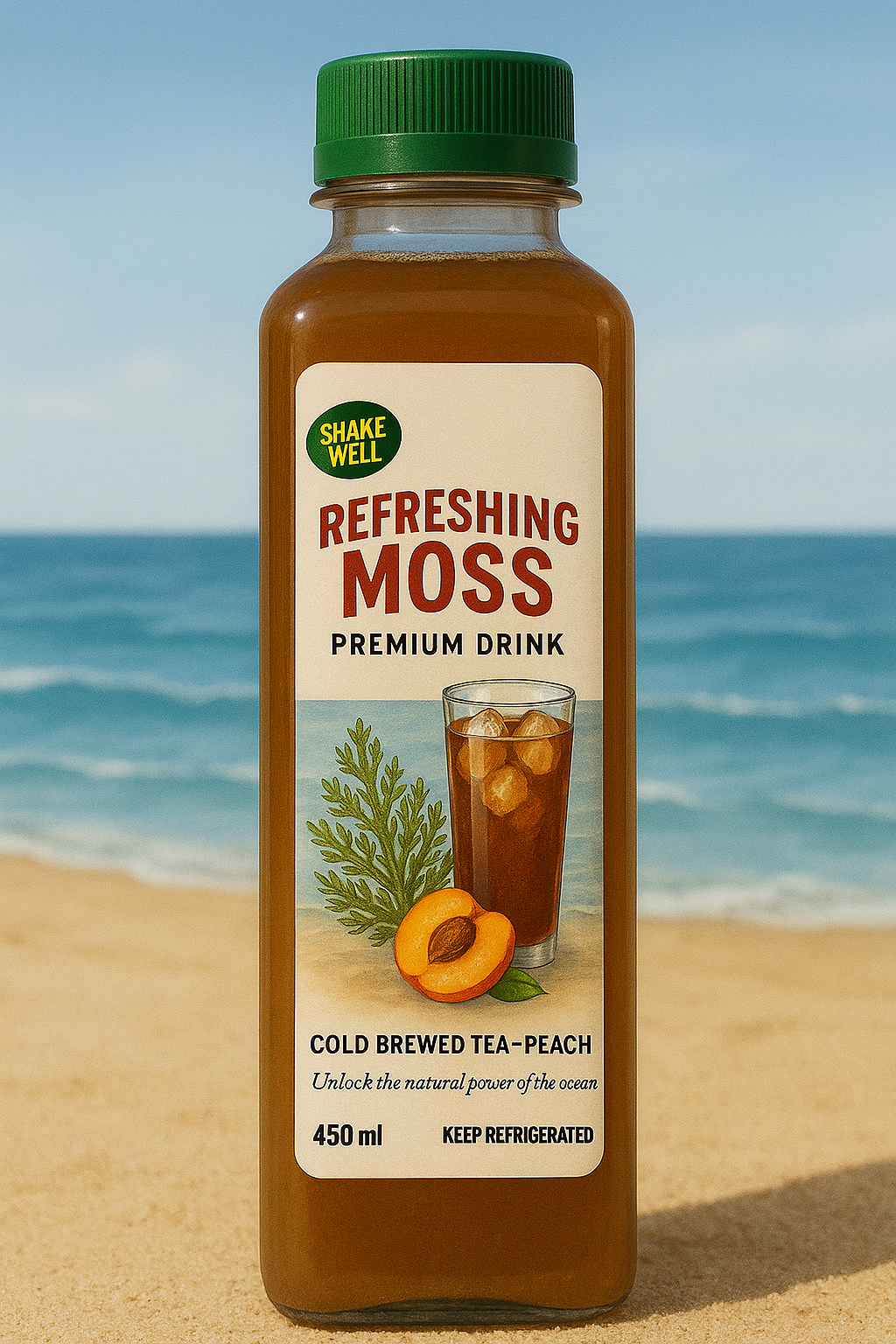 Refreshing Moss cold brewed tea-Peach